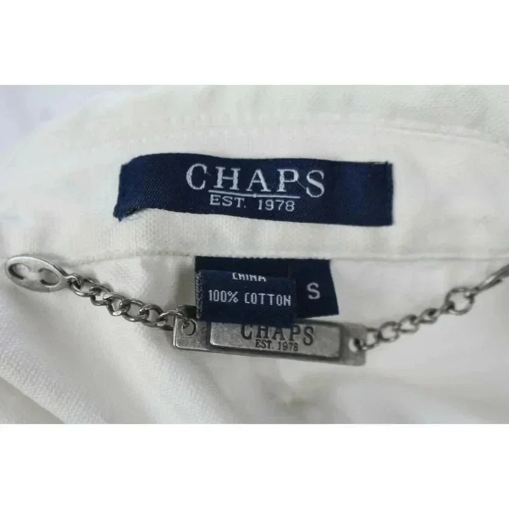 chaps ralph lauren white jean jacket size S